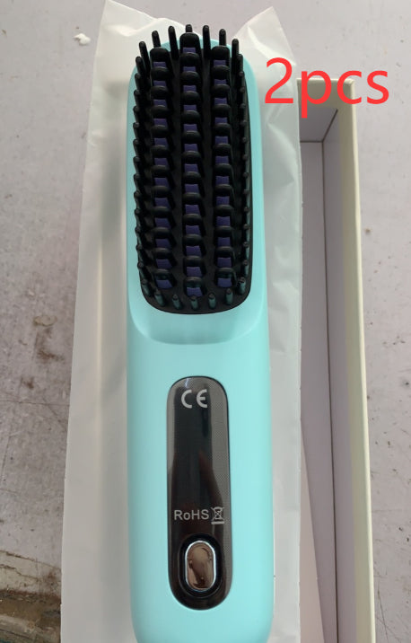 2 In 1 Straight Hair Comb Wireless Hair Straightener Brush